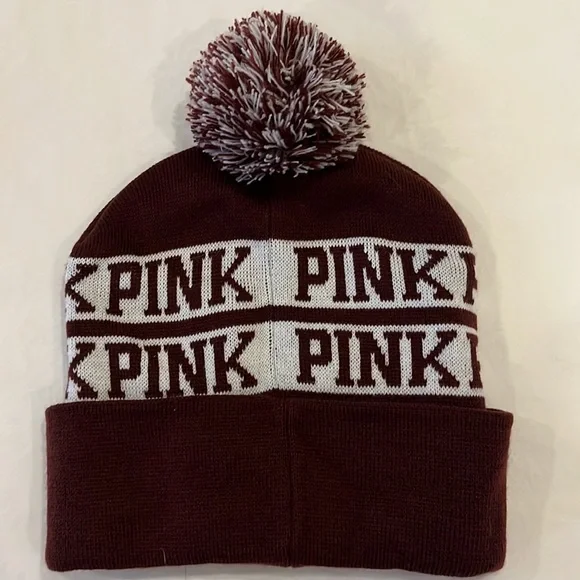 PINK knit beanie hat cap - Picture 2 of 5